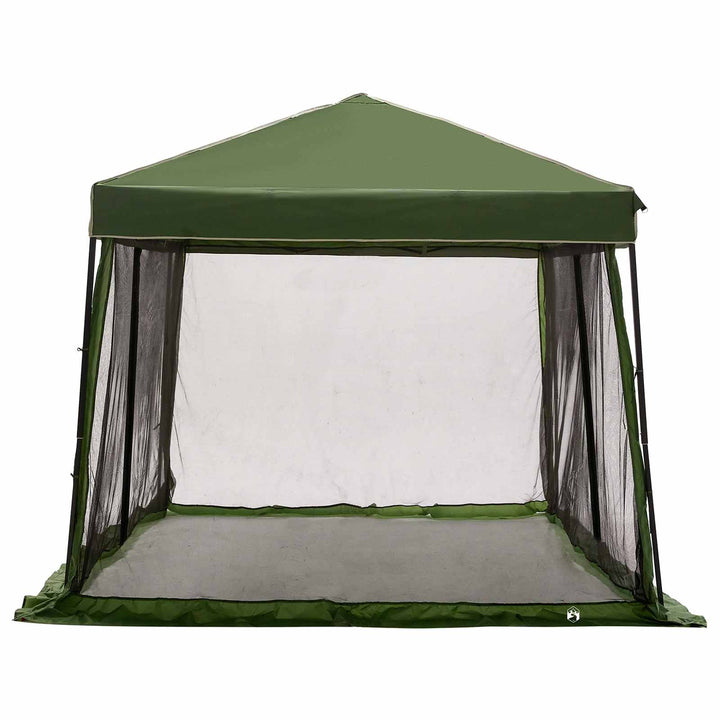Camping Telt Sæt med tag 2 pcs Grøn Taffeta og Stof
