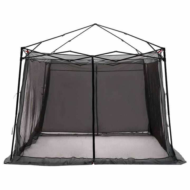 Camping Telt Sæt med tag 2 pcs Grå og orange Taffeta og Stof