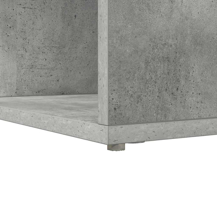 Hjørneskrivebord med hylde Beton Grå 101,5 x 149,5 x 149,5 cm
