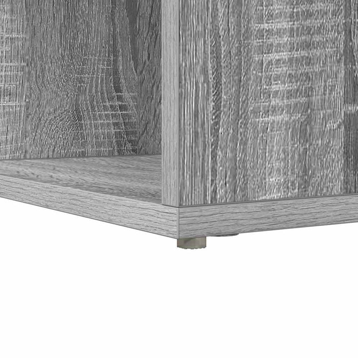 Hjørneskrivebord med hylde Grå Sonoma 101,5 x 149,5 x 149,5 cm