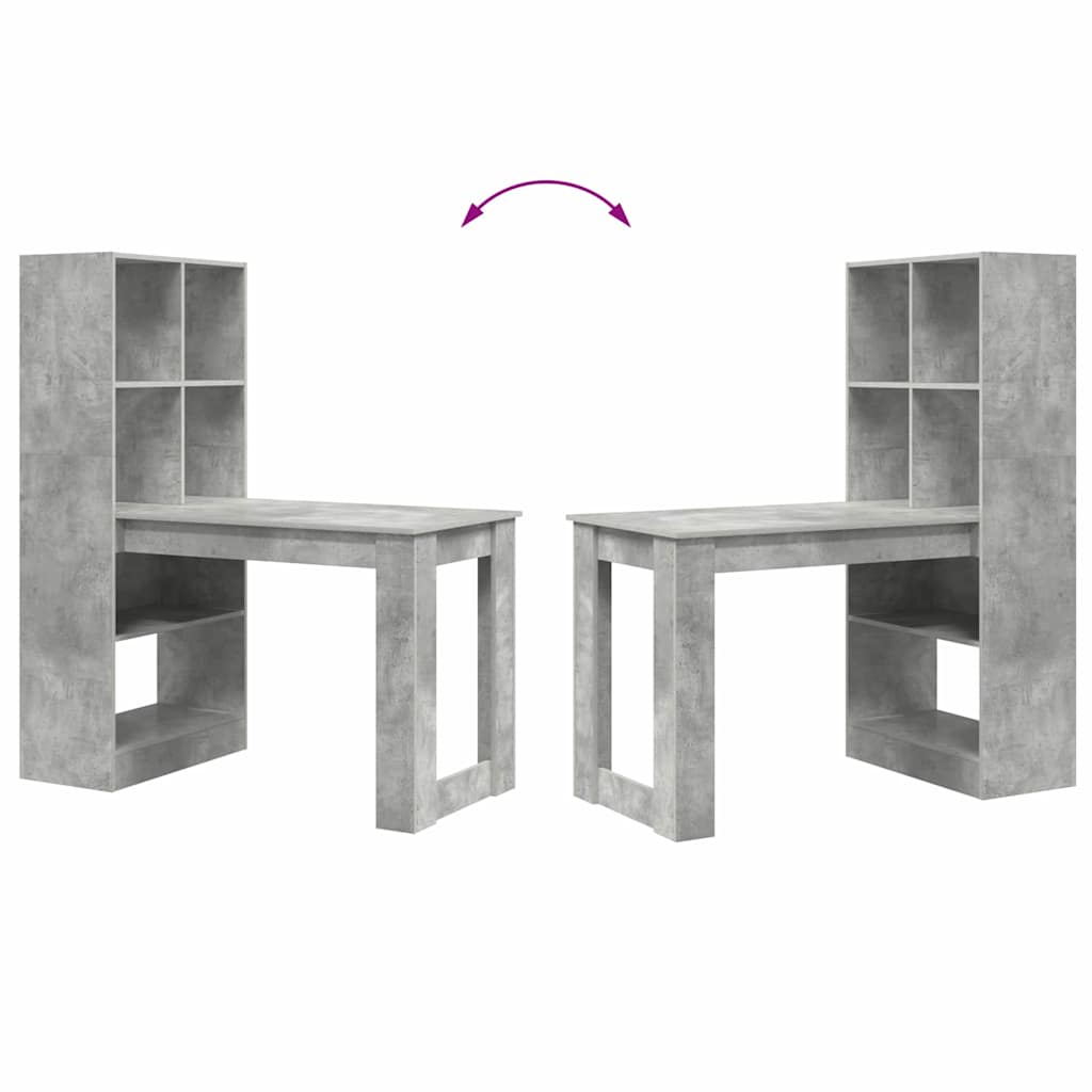 Bord Beton Grå Konstrueret træ 122 x 67 x 145 cm