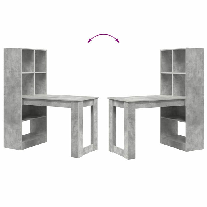 Bord Beton Grå Konstrueret træ 122 x 67 x 145 cm