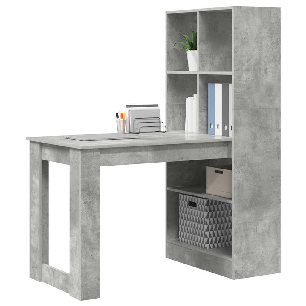 Bord Beton Grå Konstrueret træ 122 x 67 x 145 cm
