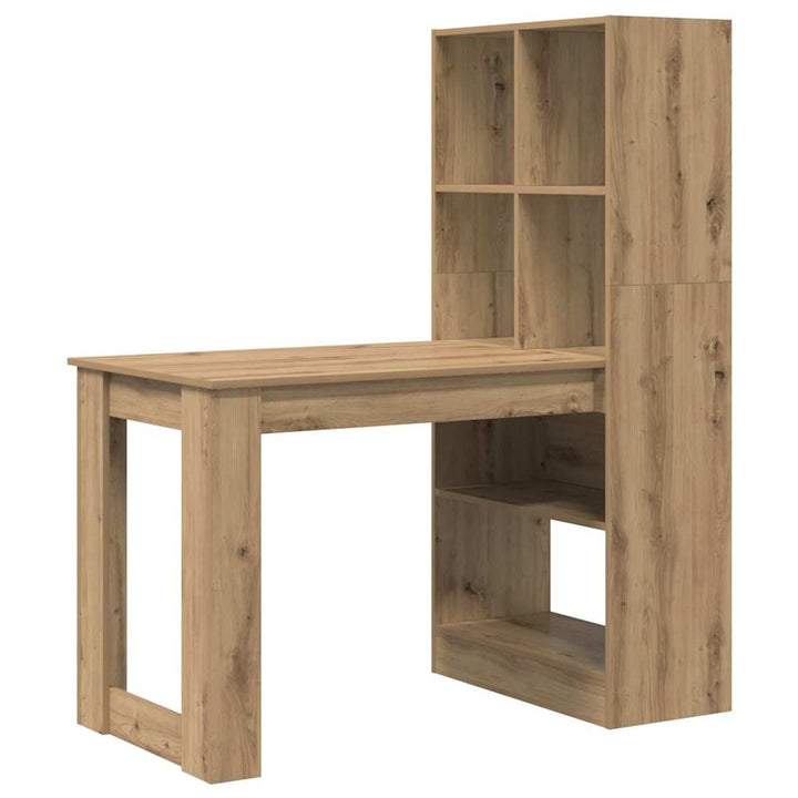 Bord med hylde Artisan Egetræ 122 x 67 x 145 cm Konstrueret træ