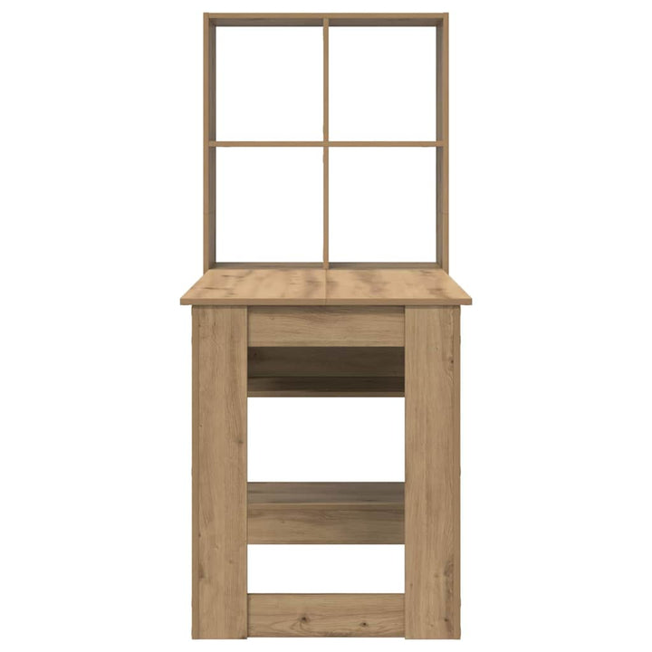 Bord med hylde Artisan Egetræ 122 x 67 x 145 cm Konstrueret træ