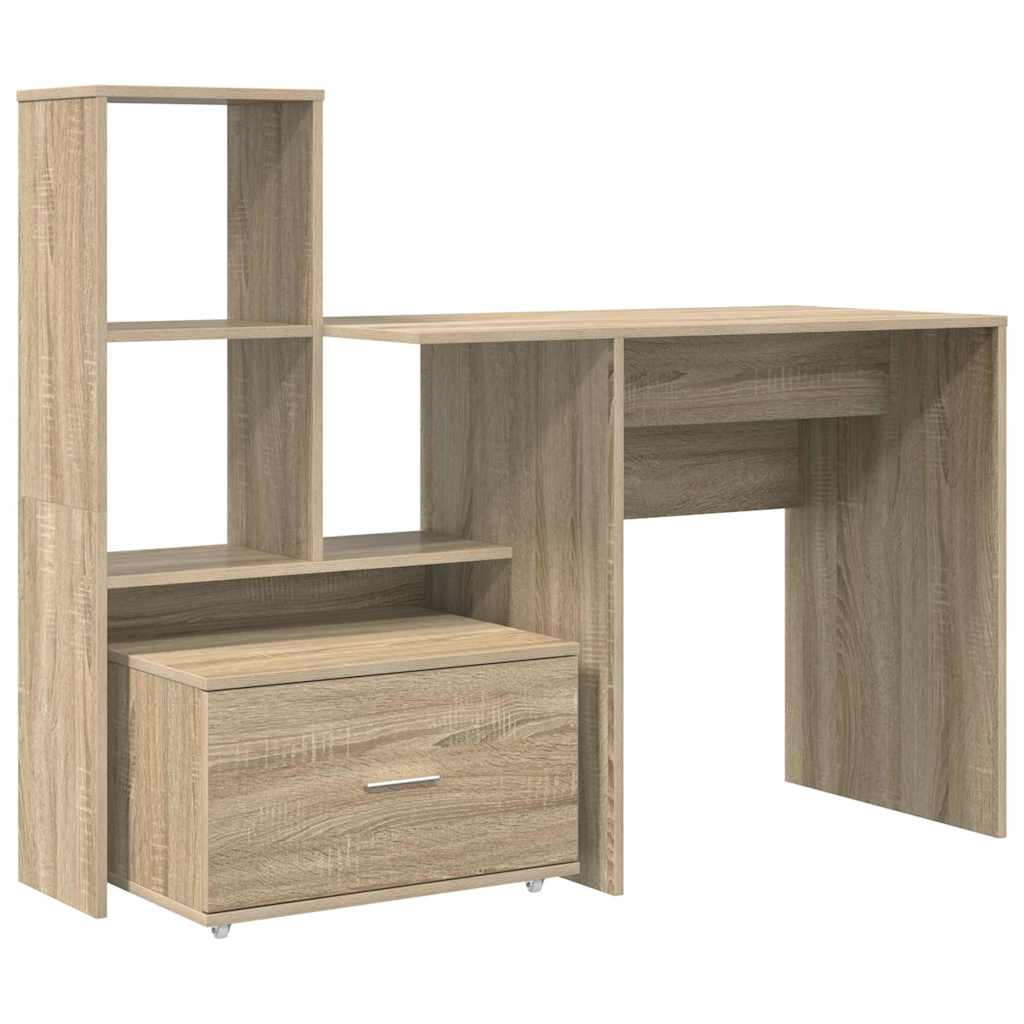 Bord med skuffe Sonoma eg 131,5 x 50 x 106,5 cm Konstrueret træ