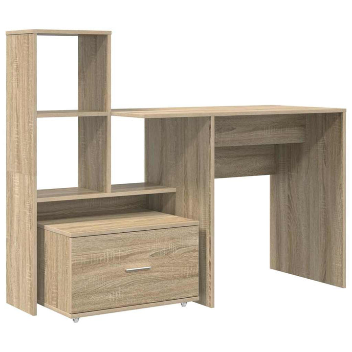 Bord med skuffe Sonoma eg 131,5 x 50 x 106,5 cm Konstrueret træ