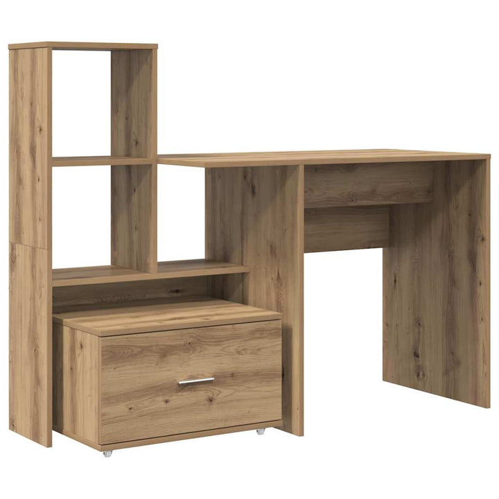 Bord Artisan Egetræ Konstrueret træ 131,5 x 50 x 106,5 cm