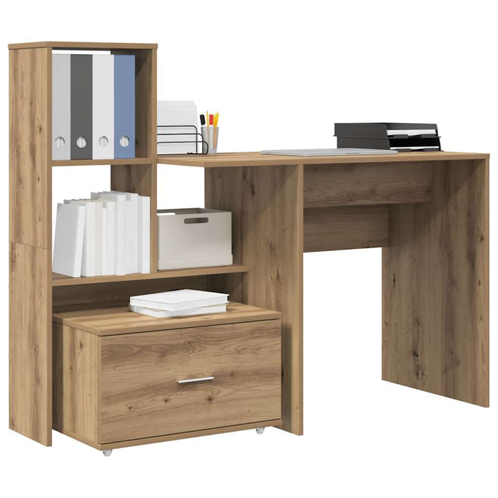 Bord Artisan Egetræ 131,5 x 50 x 106,5 cm Konstrueret træ