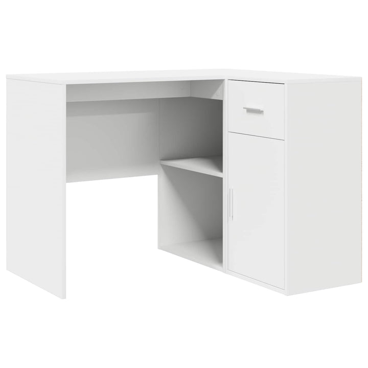 Hjørneskrivebord med skuffe Hvid 102 x 88 x 75 cm