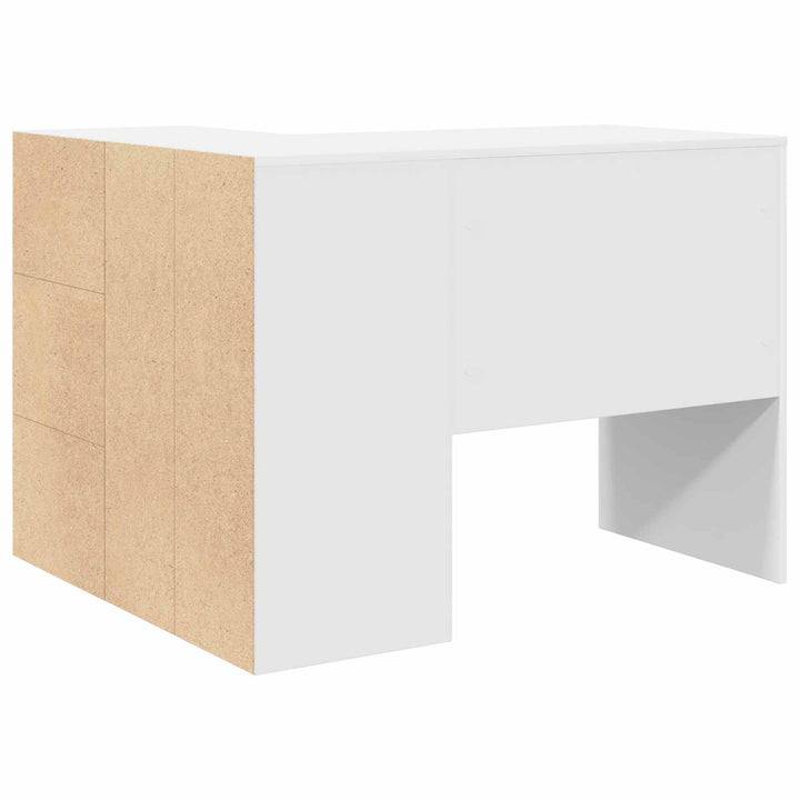 Hjørneskrivebord med skuffe Hvid 102 x 88 x 75 cm
