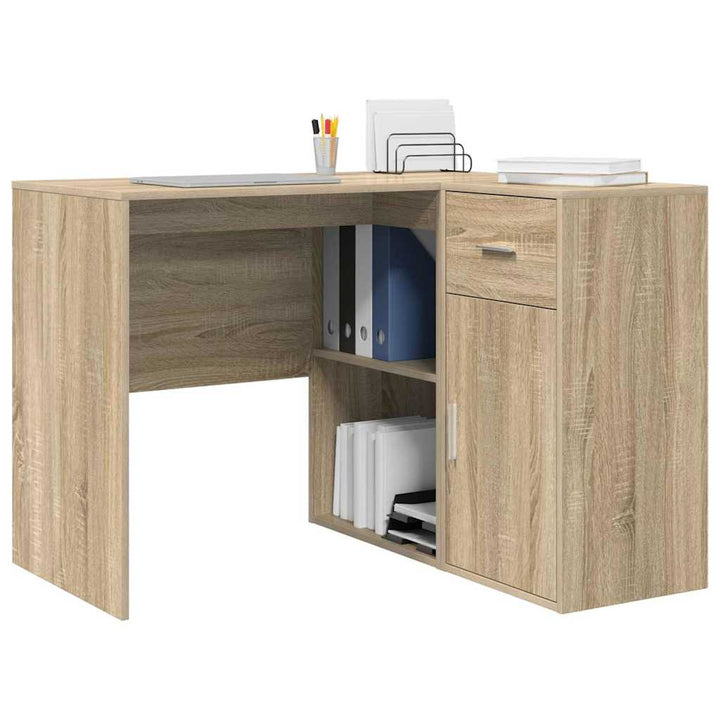 Hjørneskrivebord med skuffe Sonoma eg 102 x 88 x 75 cm