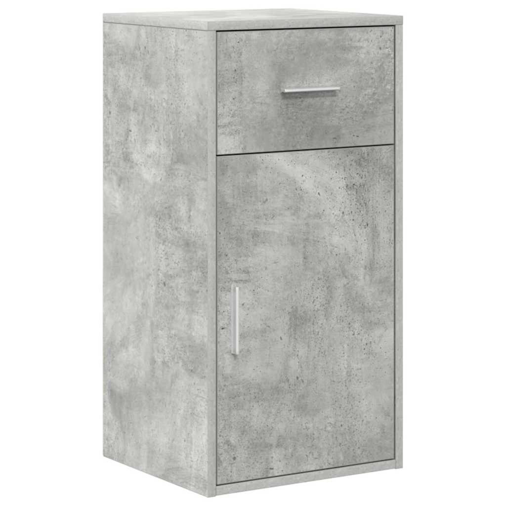 Hjørneskrivebord med skuffe Beton Grå 102 x 88 x 75 cm