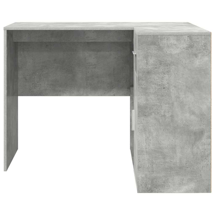 Hjørneskrivebord med skuffe Beton Grå 102 x 88 x 75 cm