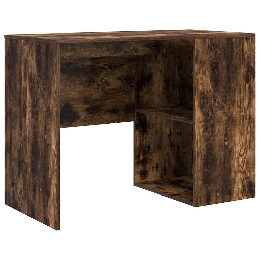 Hjørneskrivebord med skuffe Røget eg 102 x 88 x 75 cm