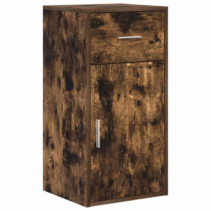 Hjørneskrivebord med skuffe Røget eg 102 x 88 x 75 cm