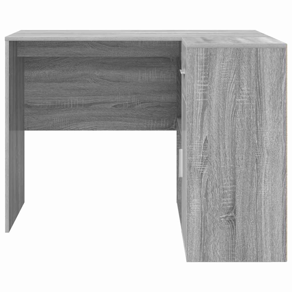 Hjørneskrivebord med skuffe Grå Sonoma 102 x 88 x 75 cm
