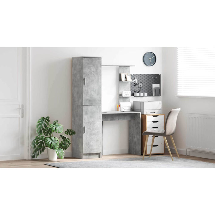 Bord 2 pcs Beton Grå