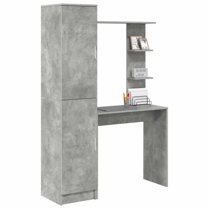 Bord 2 pcs Beton Grå