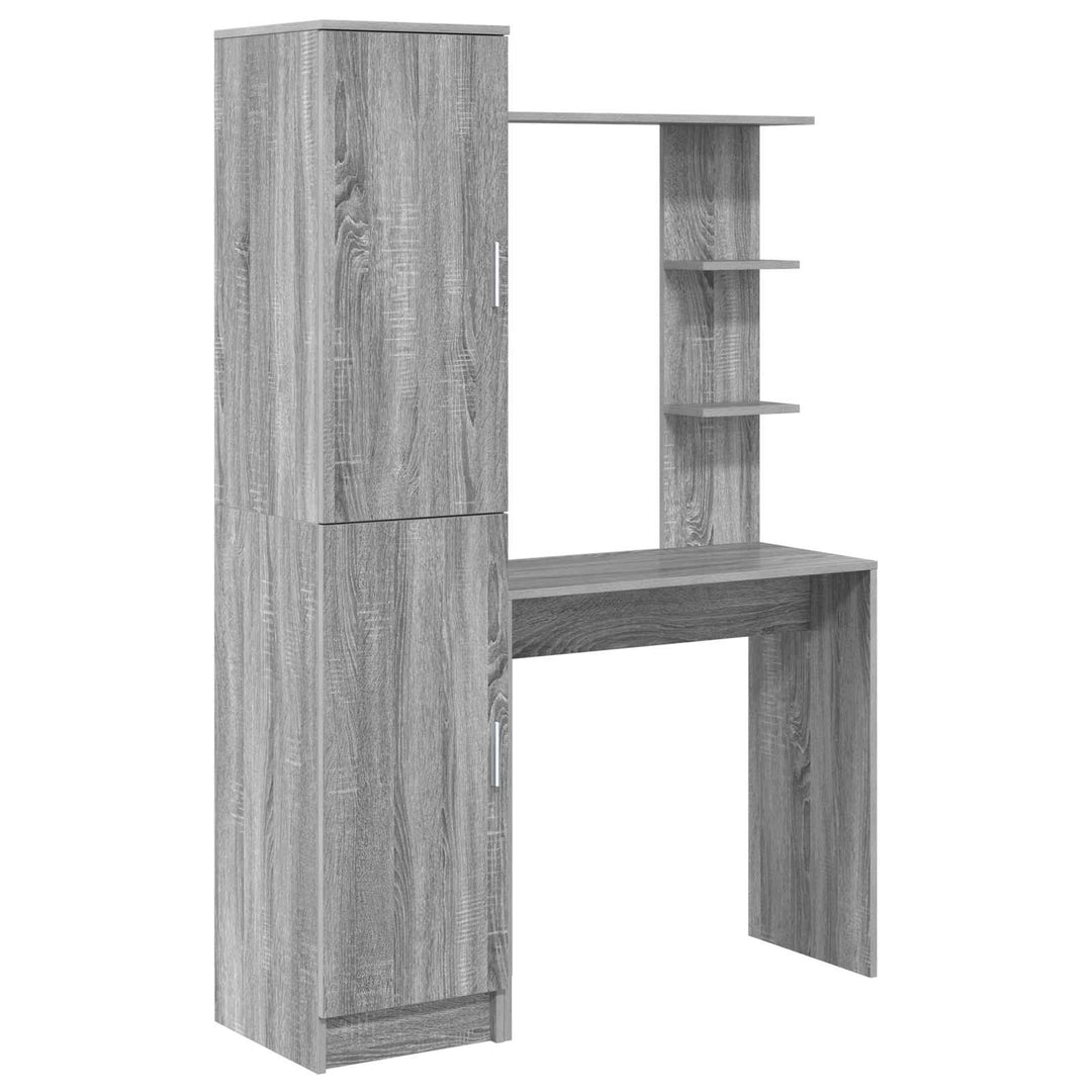 Bord 2 pcs Grå Sonoma