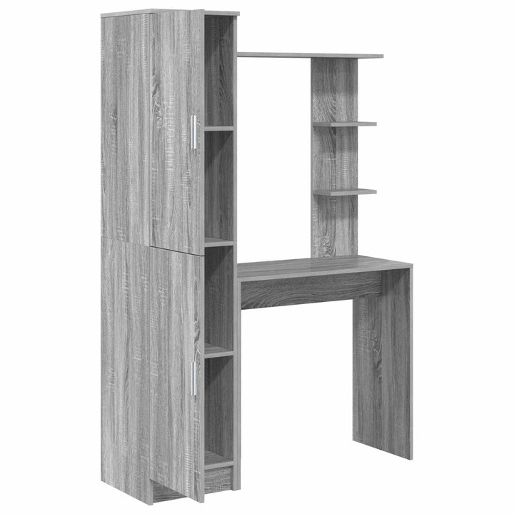 Bord 2 pcs Grå Sonoma