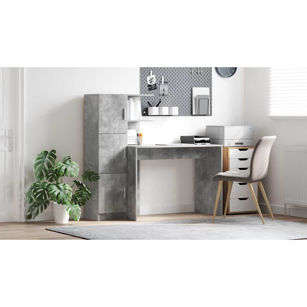 Bord 2 pcs Beton Grå