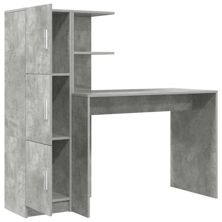 Bord 2 pcs Beton Grå