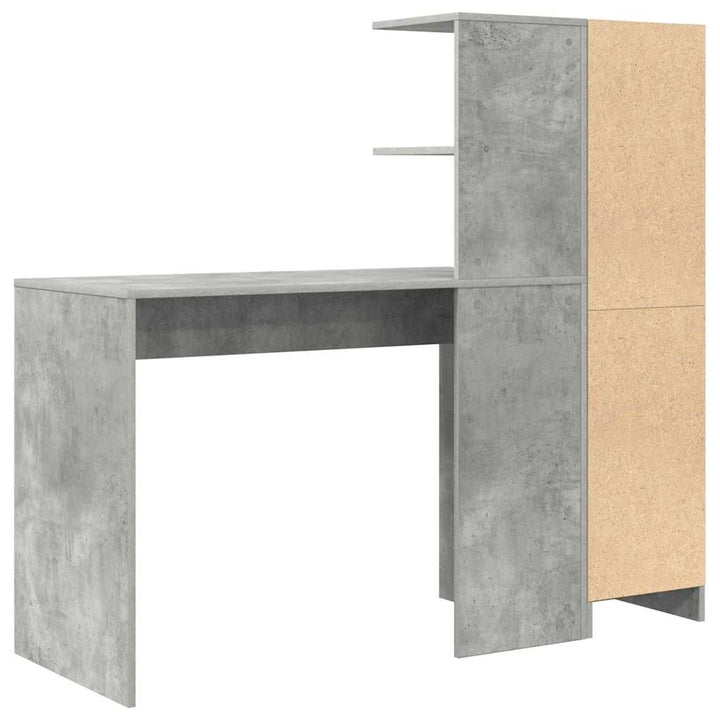 Bord 2 pcs Beton Grå
