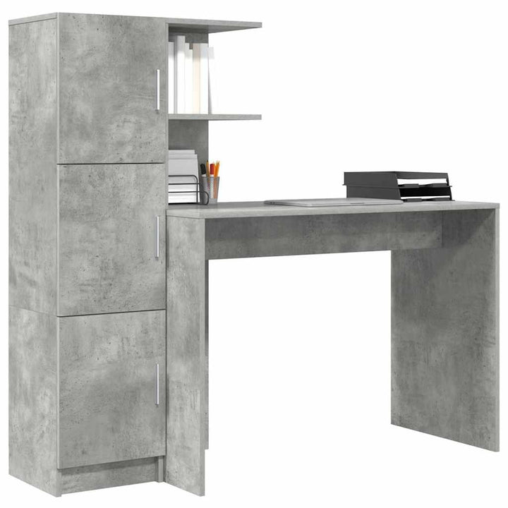 Bord 2 pcs Beton Grå