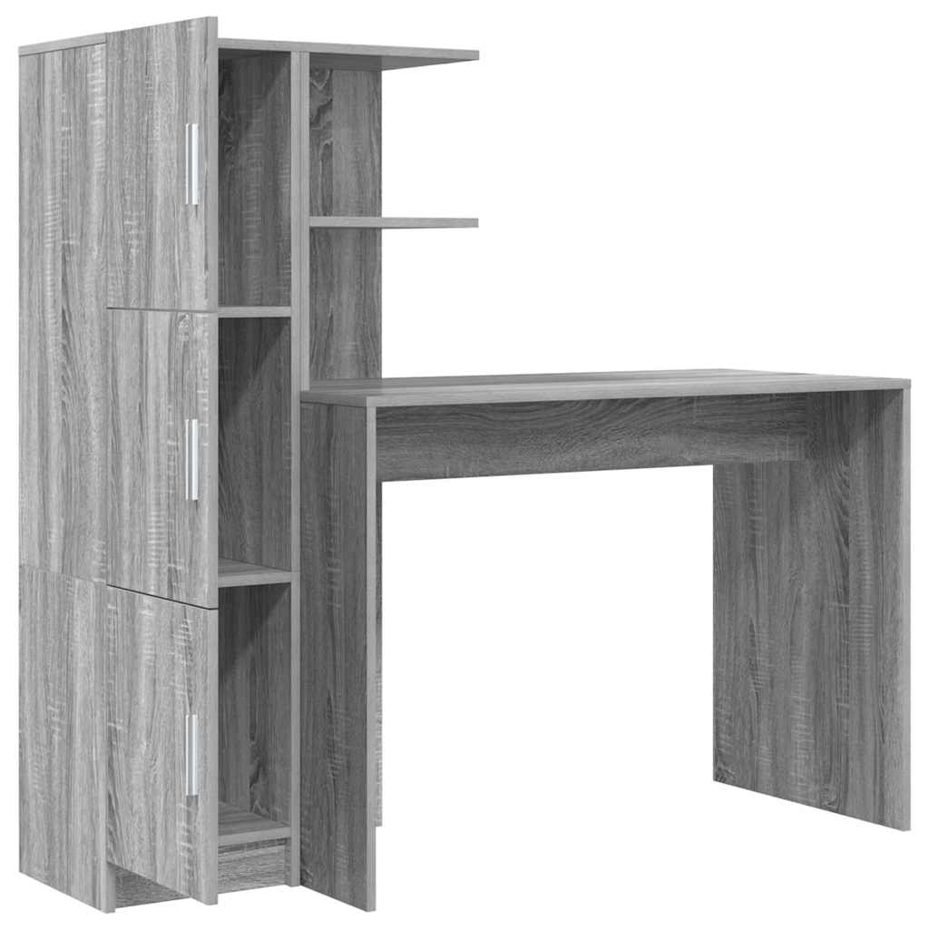Bord 2 pcs Grå Sonoma