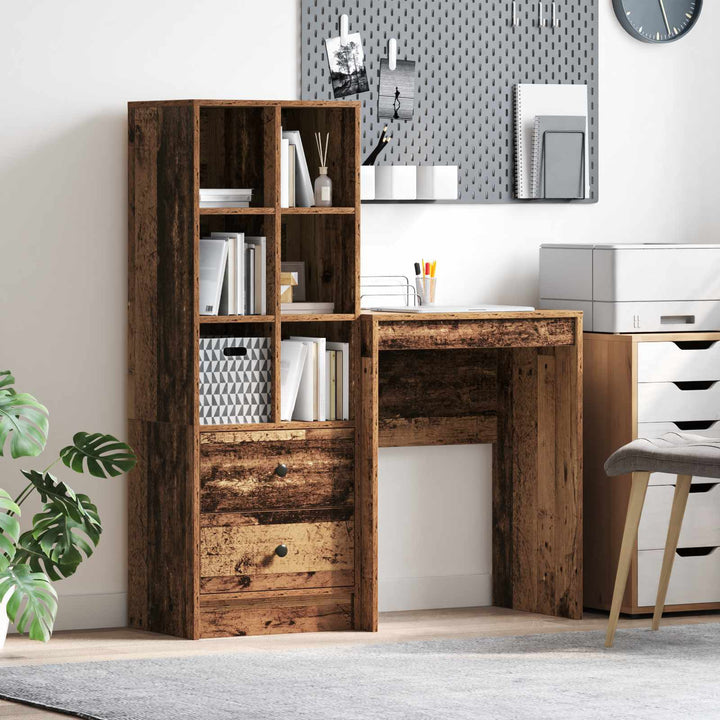 Bord Gammelt træ 105,5 x 34 x 127 cm 2 stk.