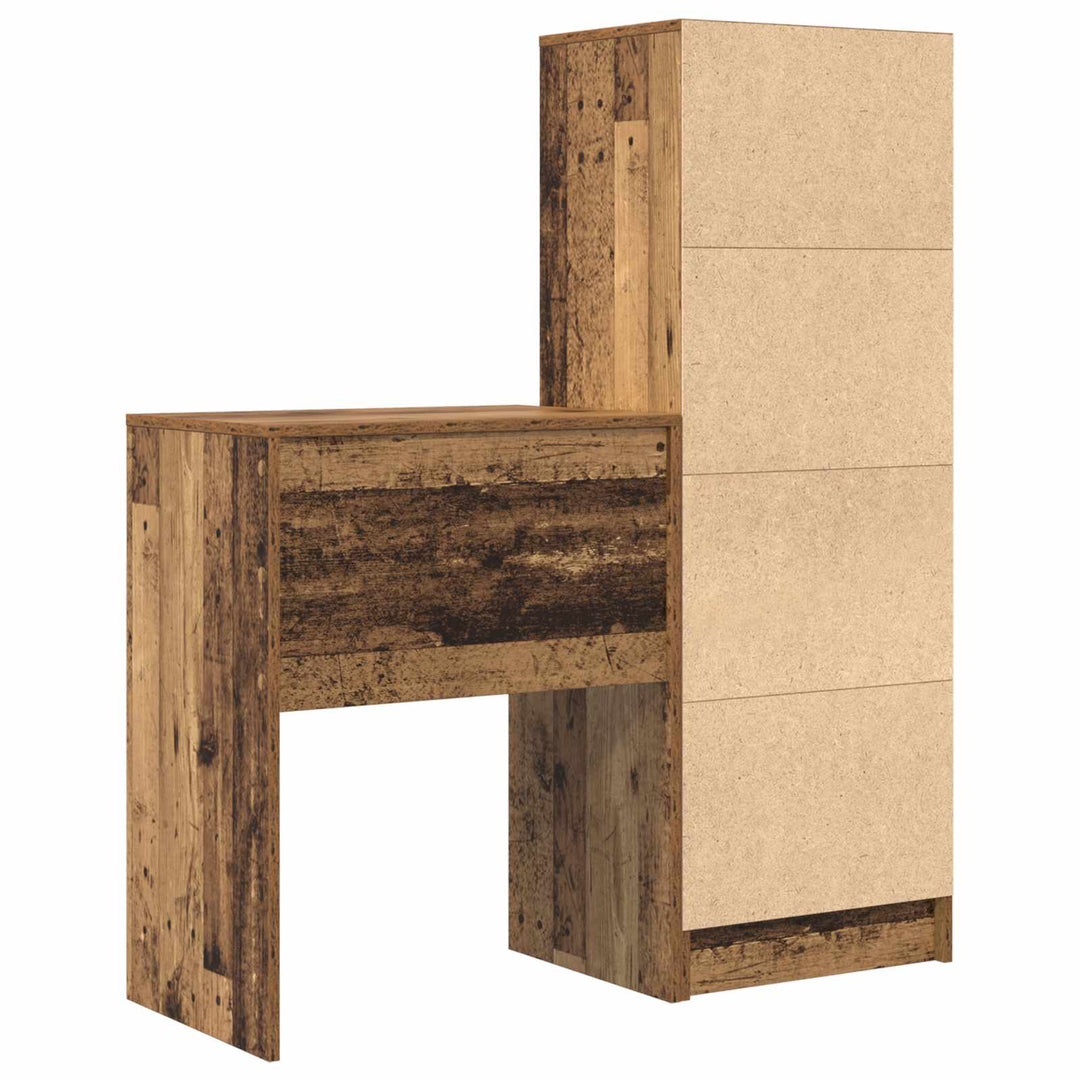 Bord Gammelt træ 105,5 x 34 x 127 cm 2 stk.
