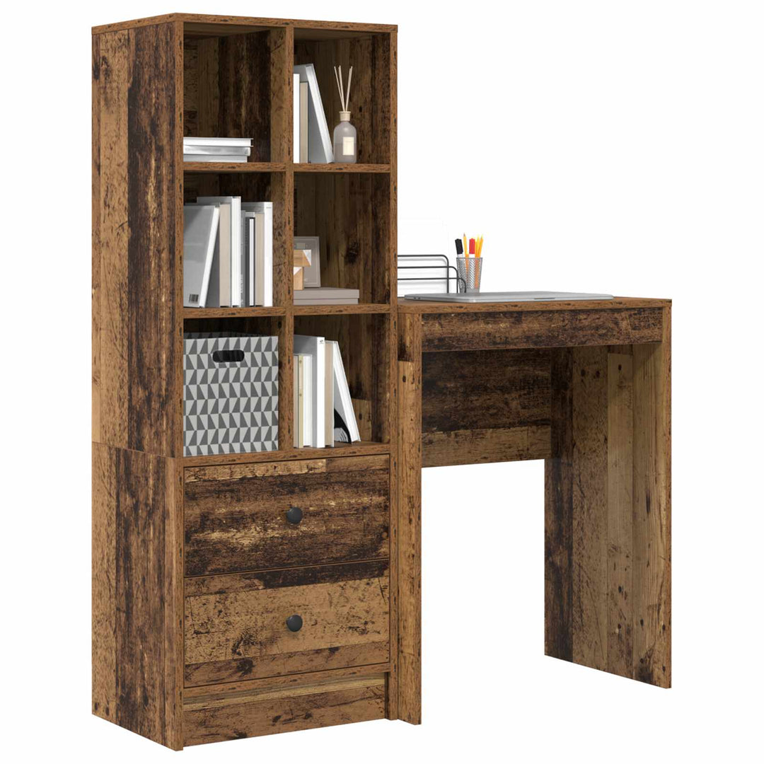Bord Gammelt træ 105,5 x 34 x 127 cm 2 stk.