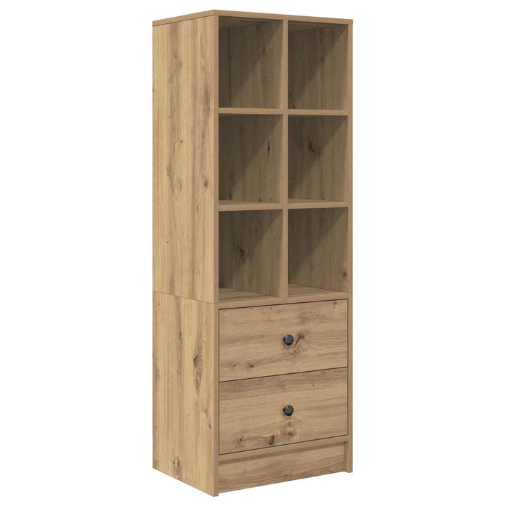 Bord med skuffe med hylde med opbevaring 2 pcs Artisan Egetræ