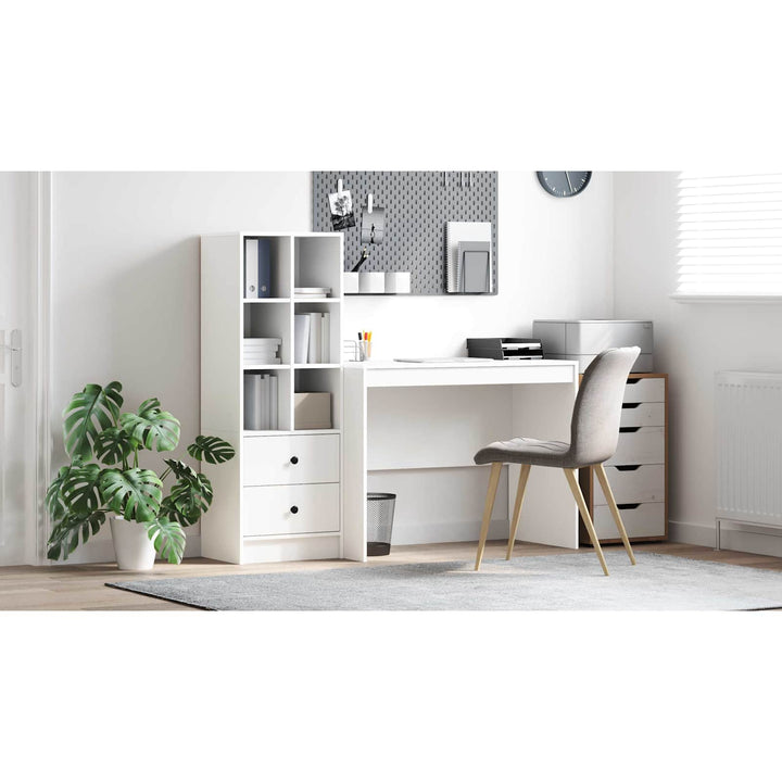 Bord med skuffe 2 pcs Hvid