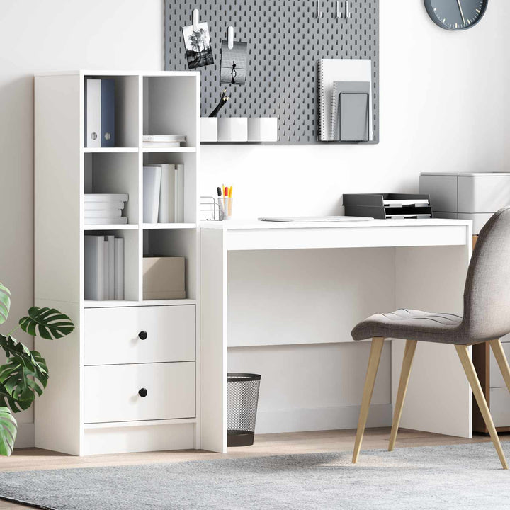 Bord med skuffe 2 pcs Hvid