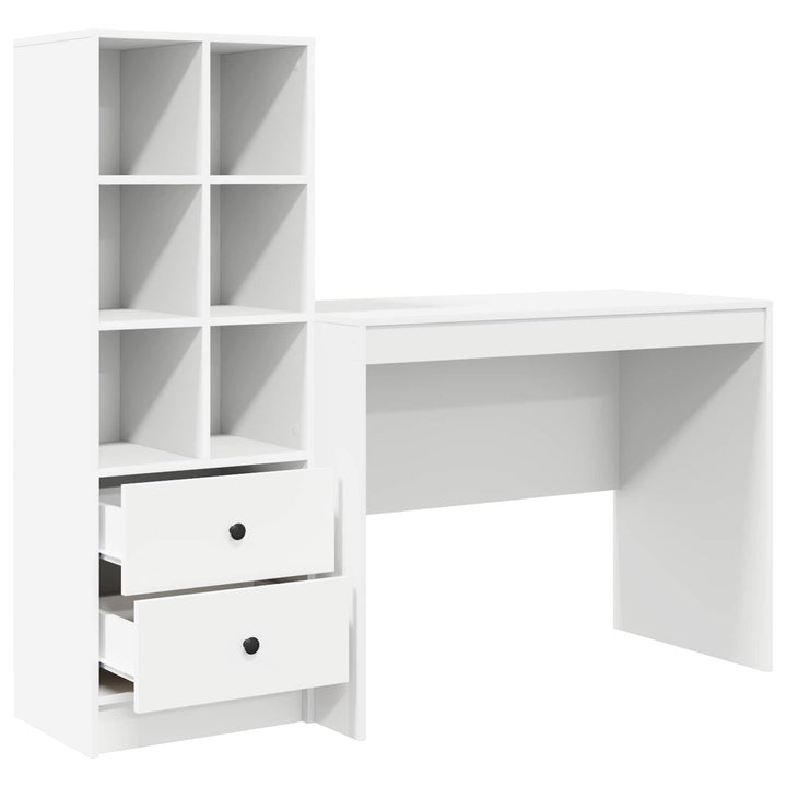 Bord med skuffe 2 pcs Hvid