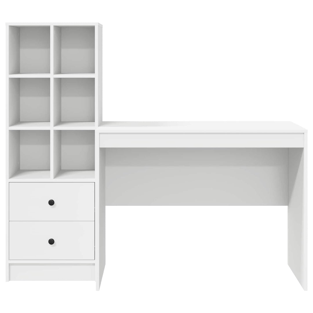 Bord med skuffe 2 pcs Hvid