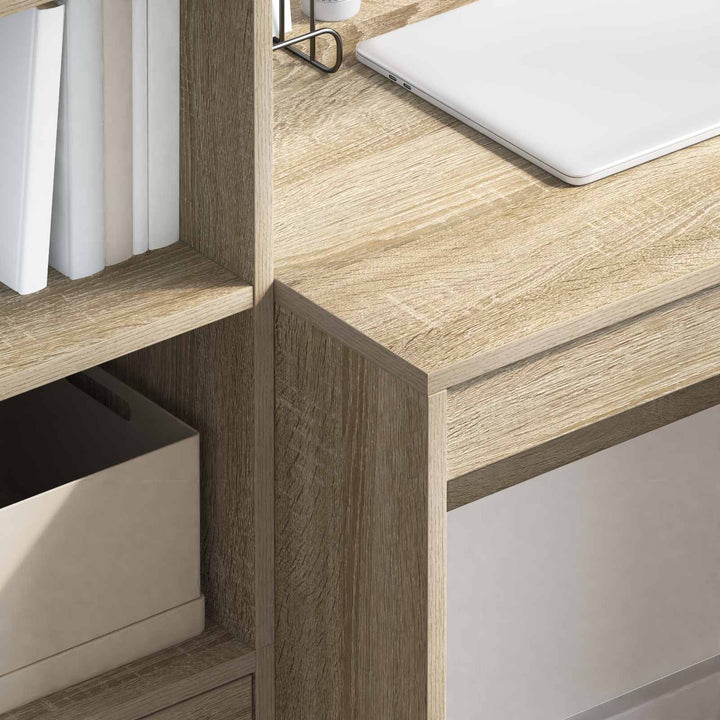 Bord med skuffe 2 pcs Sonoma eg