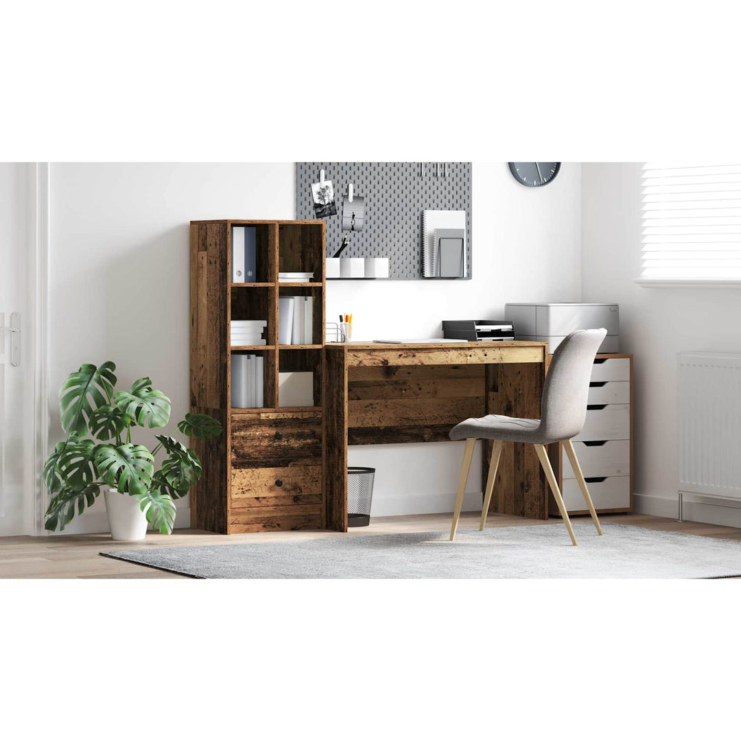Bord med skuffe 2 pcs Gammelt træ