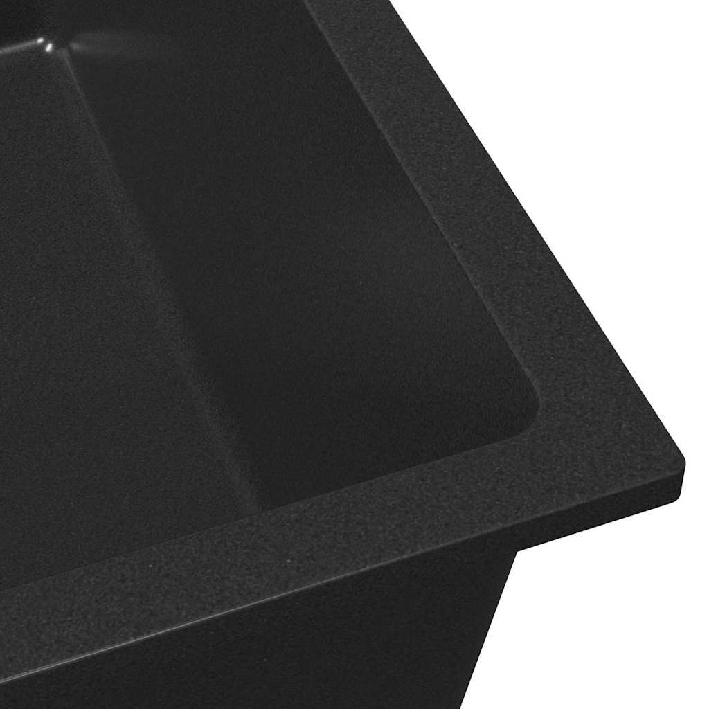 Køkkenvask Sort 38 x 44 x 20 cm Granit