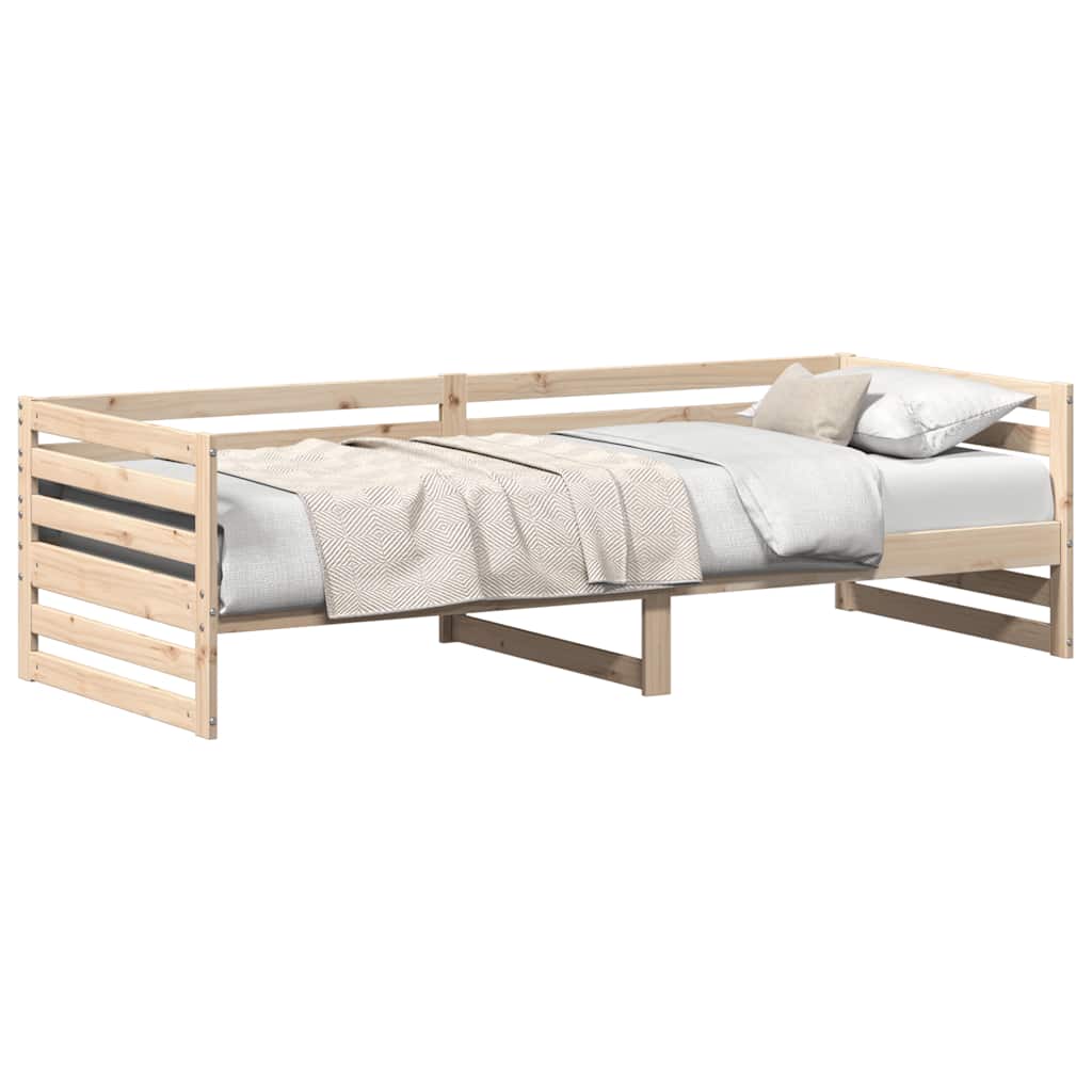dagseng uden madras 80x200 cm massivt træ fyrretræ