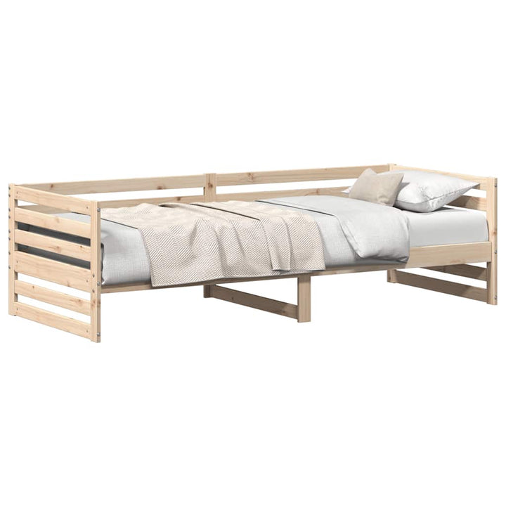 dagseng uden madras 80x200 cm massivt træ fyrretræ