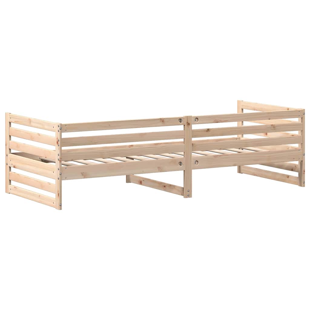 dagseng uden madras 80x200 cm massivt træ fyrretræ