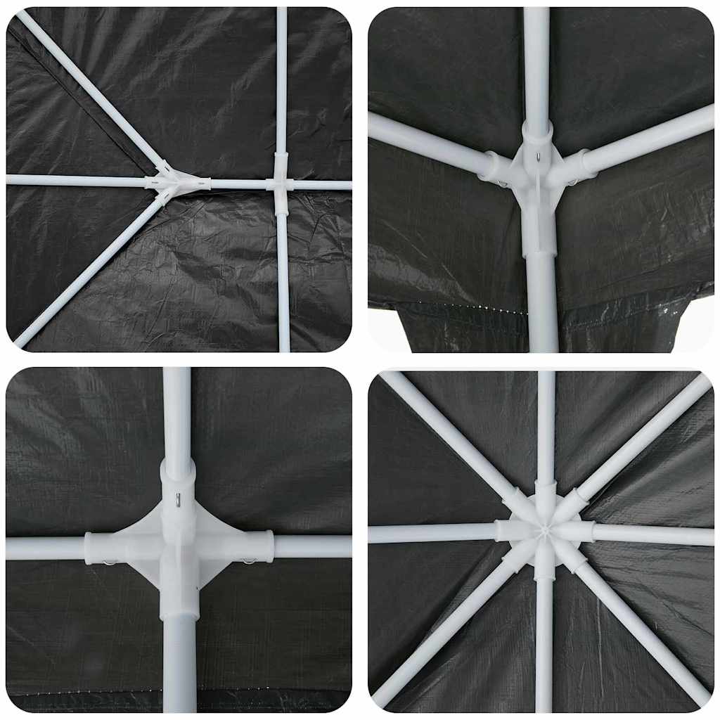 Party Tent Antracit 400 x 400 x 266 cm Polyethylen og stål