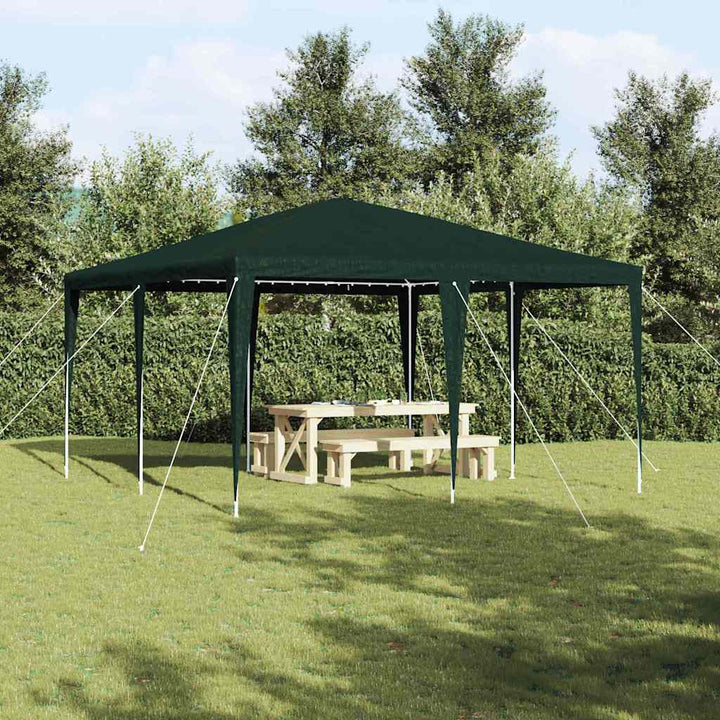 Party Tent Grøn 400 x 400 x 266 cm Polyethylen og stål