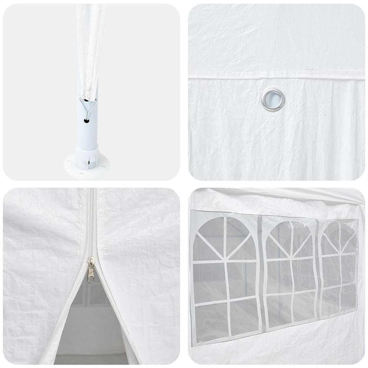 Party Tent Hvid 400 x 400 x 266 cm Polyethylen