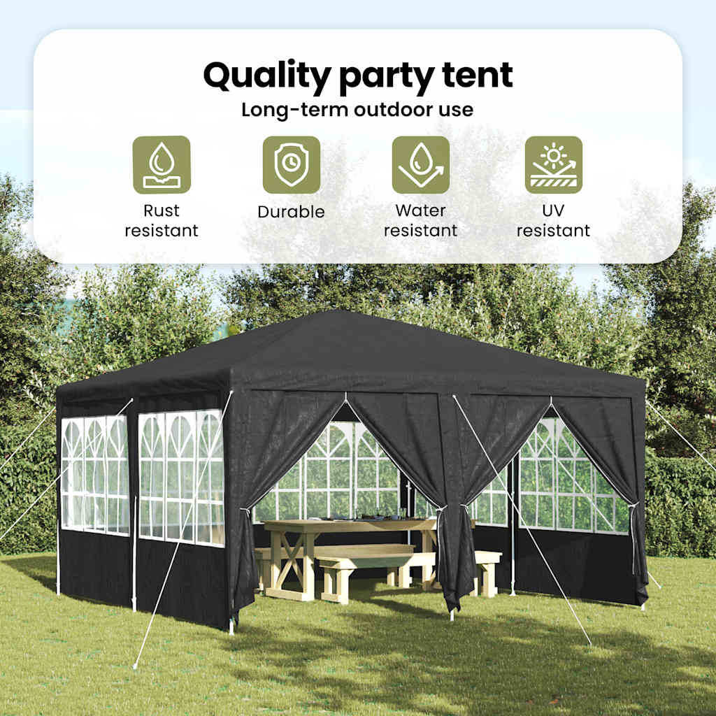 Party Tent Antracit 400 x 400 x 266 cm Polyethylen