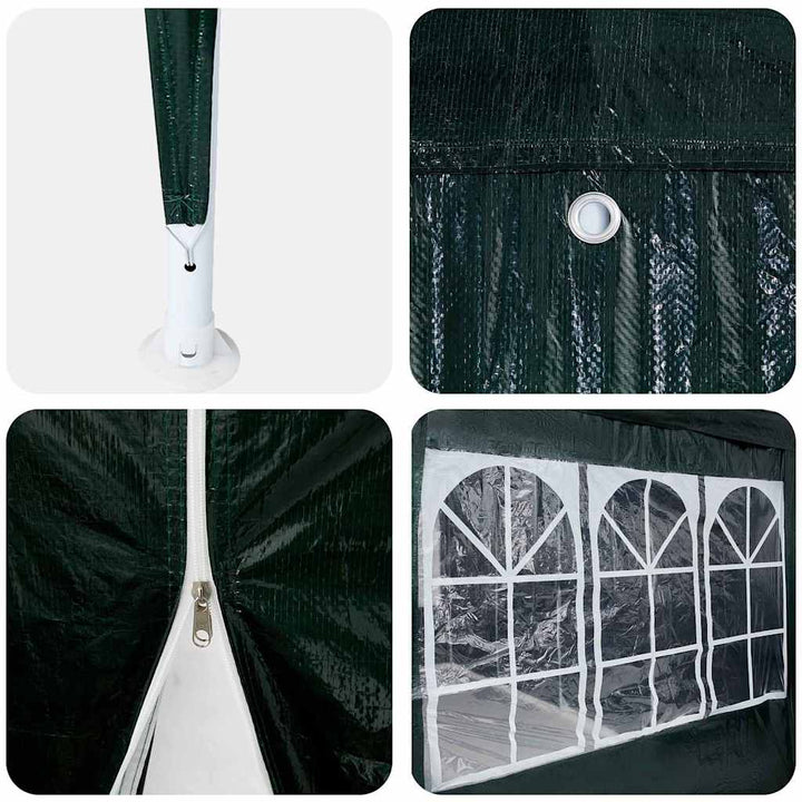 Party Tent Grøn 400 x 400 x 266 cm Polyethylen