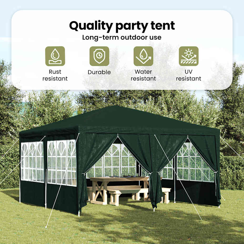 Party Tent Grøn 400 x 400 x 266 cm Polyethylen